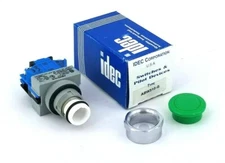 Idec, ABW310-G / ABW00M, Pushbutton, 22mm, Green