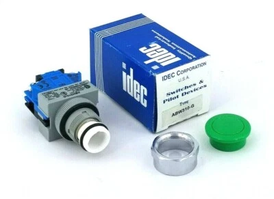 Idec, ABW310-G / ABW00M, Pushbutton, 22mm, Green