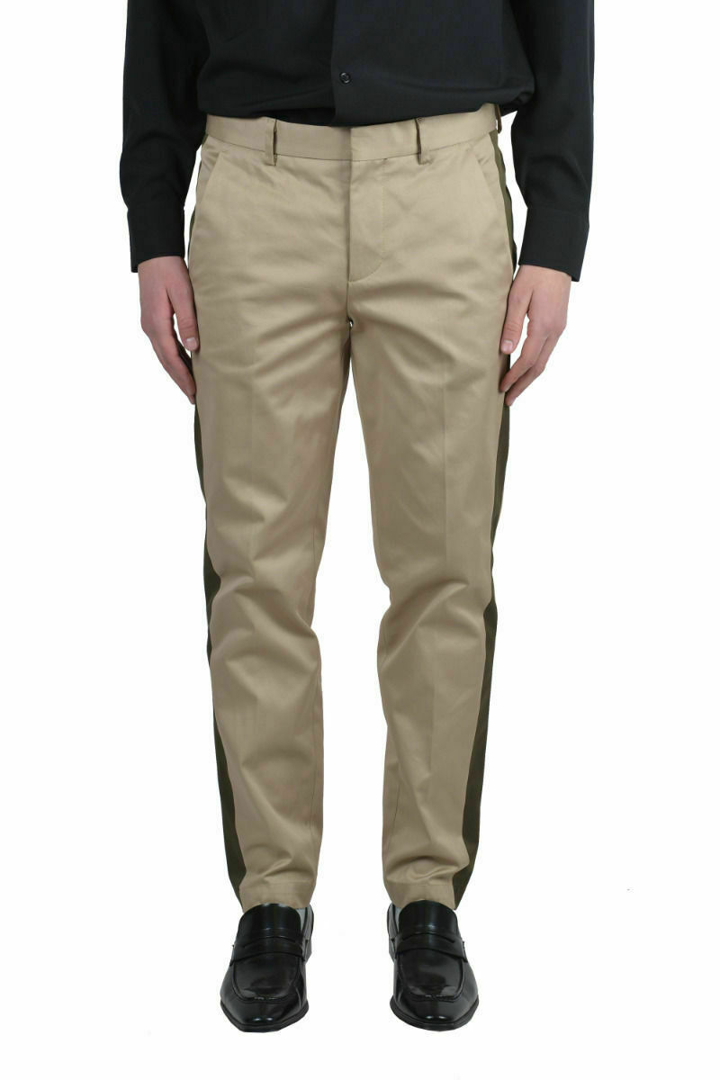 Мужские повседневные брюки MSGM бежевого цвета Размер US 28 30 32 36 13790₽