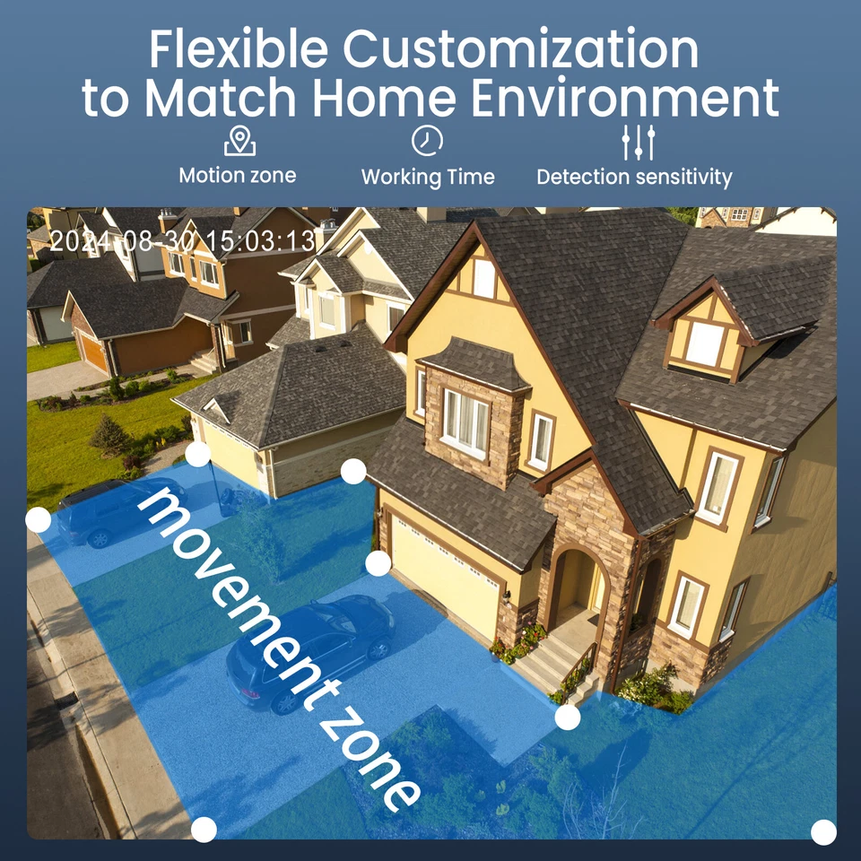 Беспроводная наружная система камер видеонаблюдения ANRAN 6x 5 Мп камера WiFi 10 дюймов монитор 2 ТБ - Изображение 2 из 4