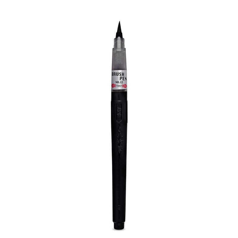 ZIG KURETAKE Cartoonist Black Medium Brush Pen No.22 Marker 