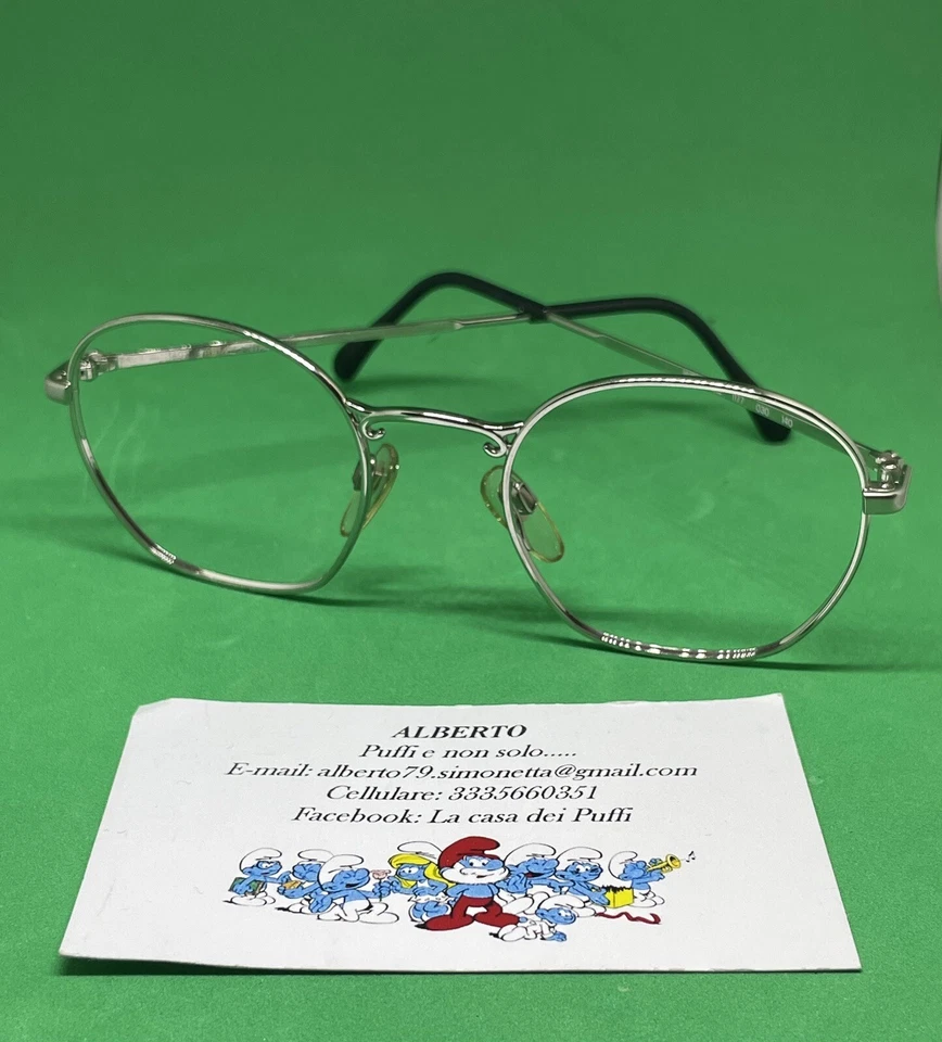 Occhiali Montatura Luxottica Vintage Fondo Di Magazzino - Immagine 2 di 3