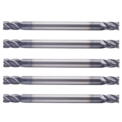 BestParts High Performance 5pcs Solid Carbide End Mills - Double End - AlTiN ...