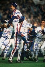 1986 Mets - Signed by Team! Photo Print Poster Gary Carter Jesse Orosco