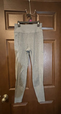 Avia Leggings Junior's Gray Size Small 4-6 Ankle Gym Athleisure Yoga Pants