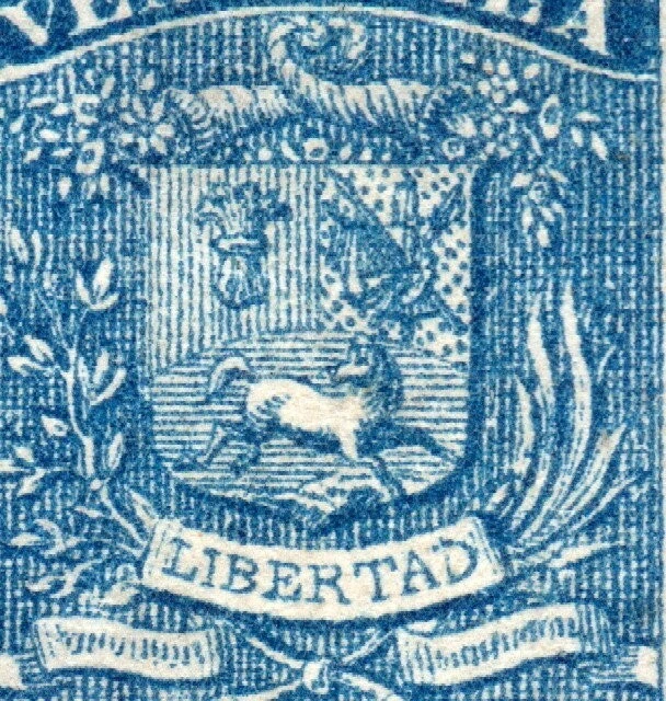 Venezuela - Papel fino Sc# 2 / Como nuevo sin goma (poco fino) - Lote 1123265 Foto 2 de 3