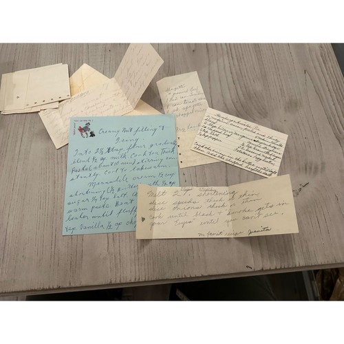 Tarjetas de baby shower surtidas vintage recetas y juegos escritos a mano - Imagen 12 de 13