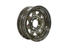 Dexstar 12x4 4-4 Chrome 8 Spoke Wheel - 44-1245