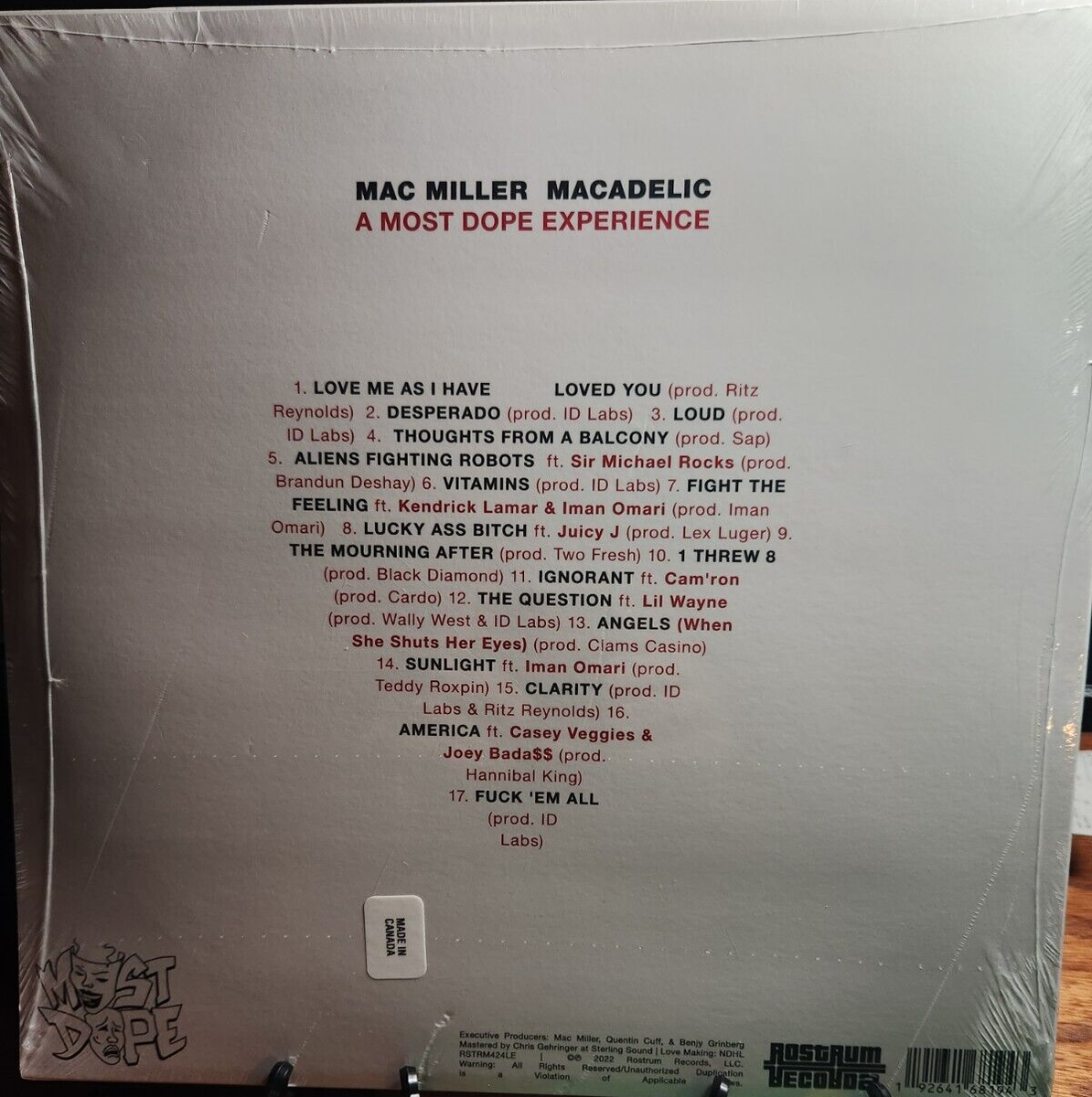 Mac Miller - Macadelic 2LP [Vinyl New] Limited Ed 10th Ann Silver