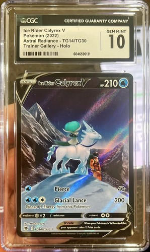 Ice Rider Calyrex V graded CGC 10 for sale on eBay