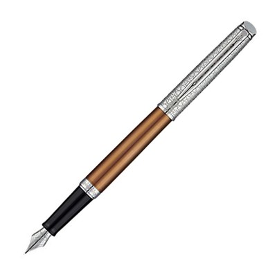 Waterman Hemisphere Fountain Pen La Privee Bronze Satine & Silver Extra Fine Pt.