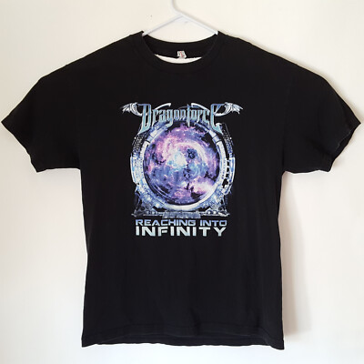 RARE DRAGONFORCE - Reaching Into Infinity - T Shirt - Men's Large - FREE SHIP