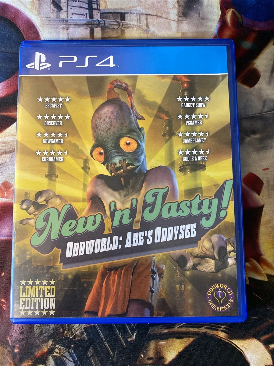new n tasty Oddworld Ps4 PlayStation 4 Limited Run Edition CIB 100 Authentic
