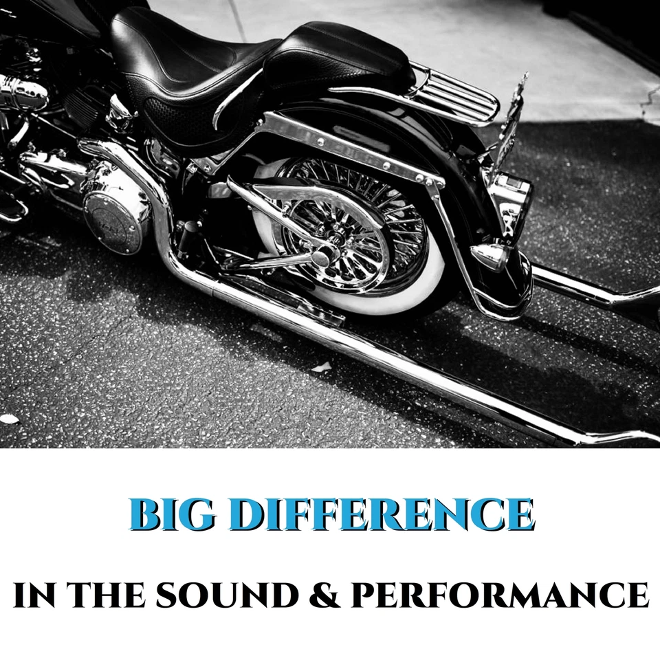 Silenciadores True Duals con cola de pez para Harley Softail 2000-2017, escape Heritage Foto 3 de 4