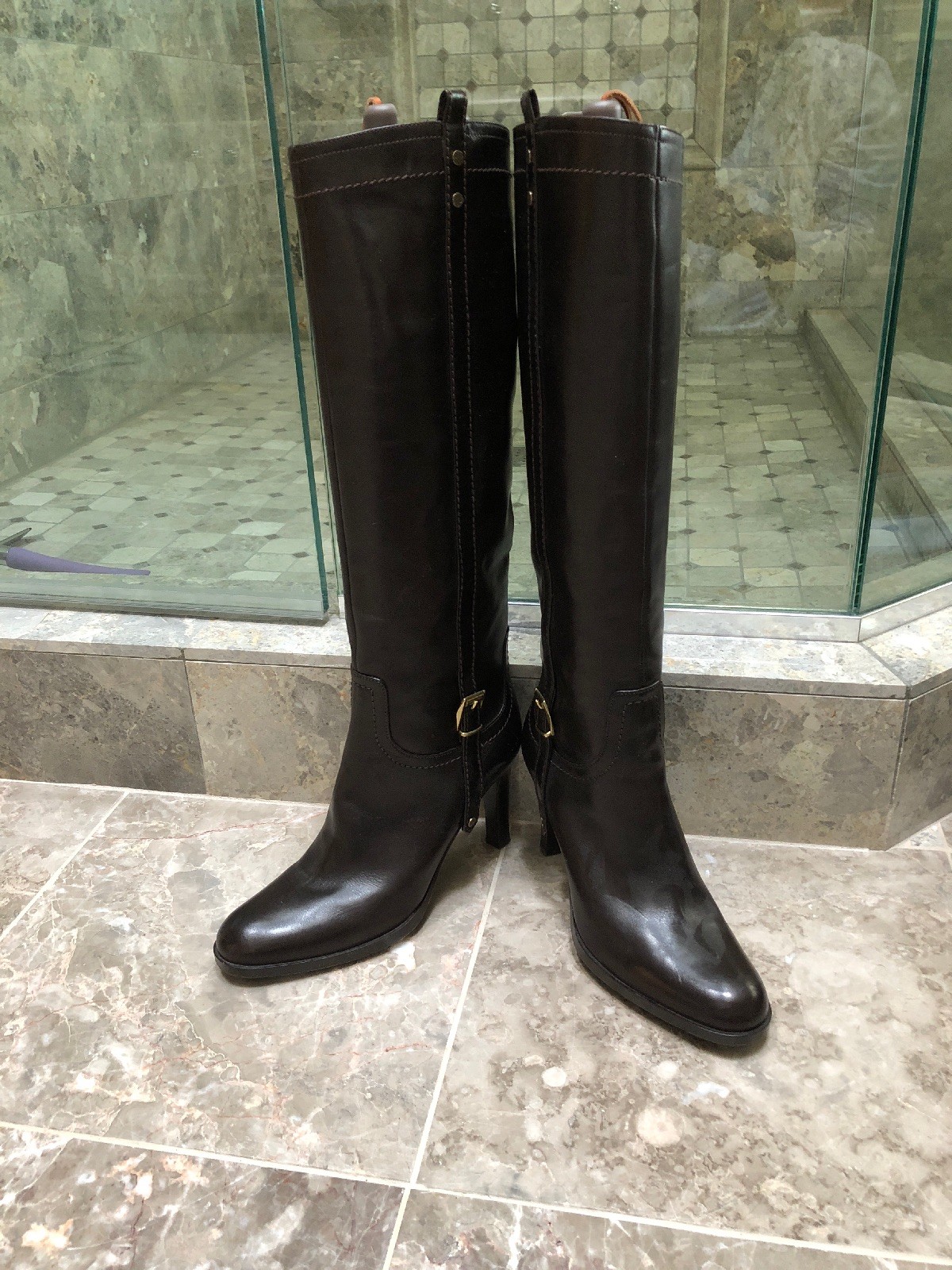 Sergio Rossi 36.5 Dark Marrón Botas Rodilla Hasta La Rodilla Botas 3.25 pulgadas Hill ef6e44 Sergio Rossi 36.5 Dark Marrón Botas Rodilla Hasta La Rodilla Botas 3.25 pulgadas Hill ef6e44