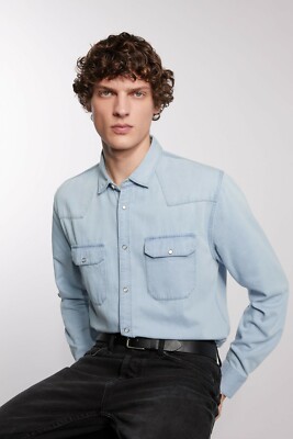 シャツ PARTIMENTO 2PK Washed Denim Shirts 5FT1149 シャツ PARTIMENTO 2PK Washed Denim Shirts 5FT1149 PARTIMENTO