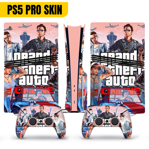 Grand Theft GT PS5 PRO Disk Digital Skin Aufkleber Vinylfolie Playstation 5 PRO - Bild 9 von 16