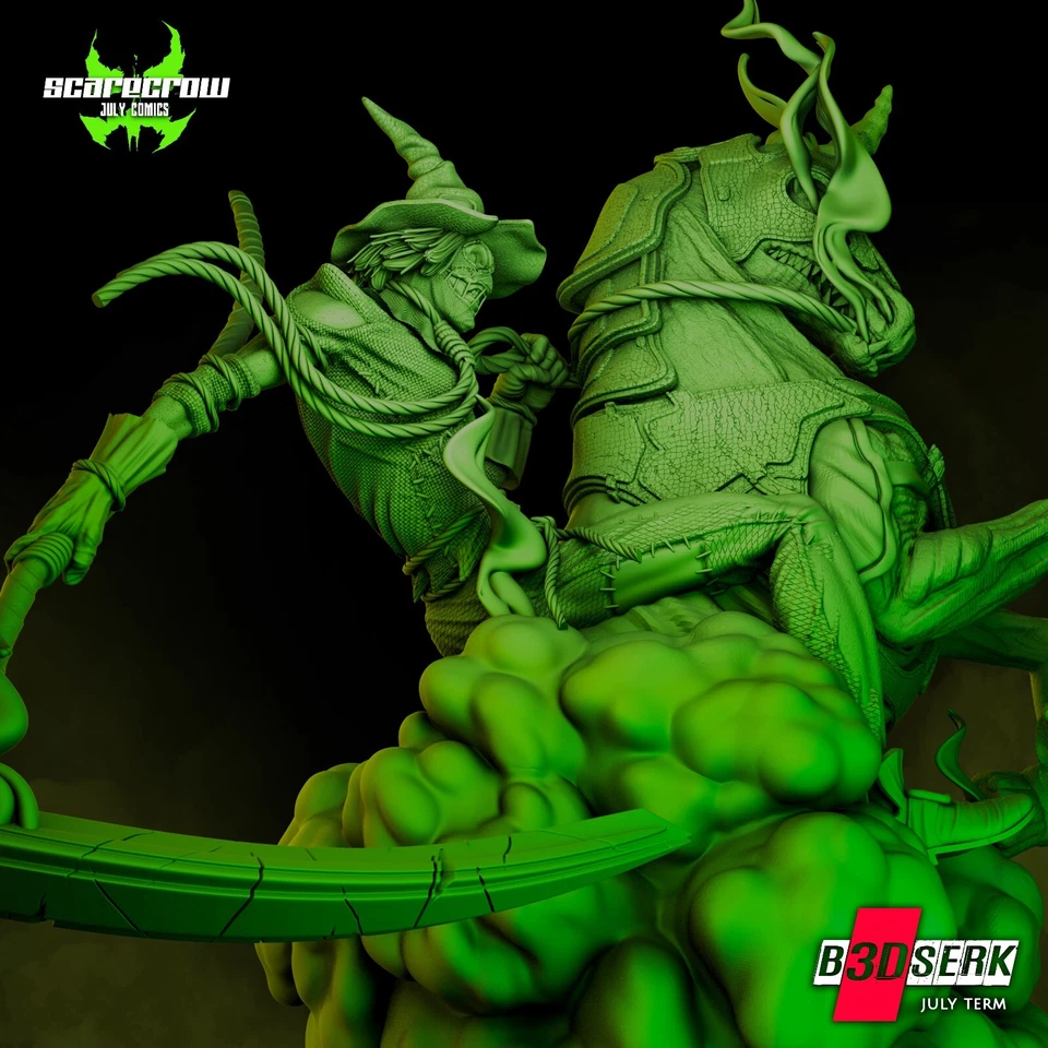 3D Printed 16K B3DSERK - Scarecrow Sculpture DC COMICS Fan Made 1/6 scale - Image 4 of 4