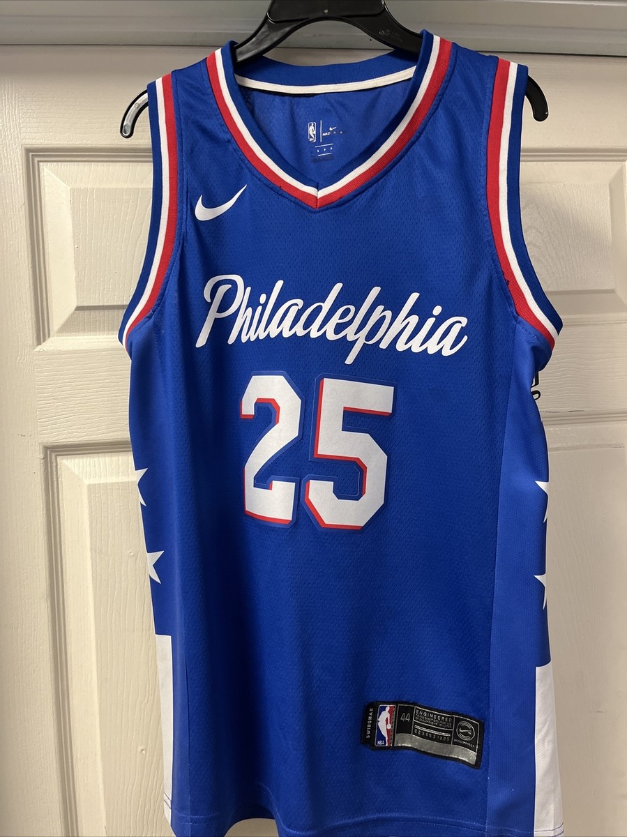Ben Simmons #25 Philadelphia Sixers NBA Swingman Nike Jersey Size