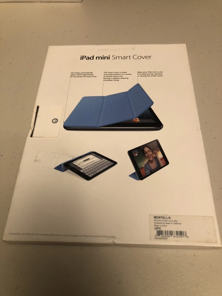 Apple iPad mini Smart Cover Blue MD970LL/A Fits iPad mini 1 & 2 - Image 2 of 3