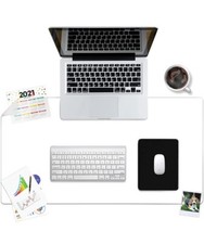 Clear Desk Mat - 36 x 20 Inch Multi-Functional Desk Pad with Anti-Slip Base
