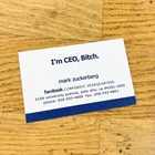 Mark Zuckerberg CEO Business Card The Social Network Replica Prop