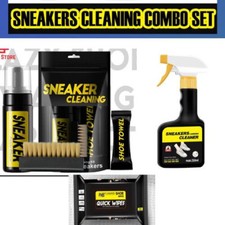 Quick Shoes Cleaning Kit Sneaker Tool Cleaner Spray Combot Set Brush Towel Wipes