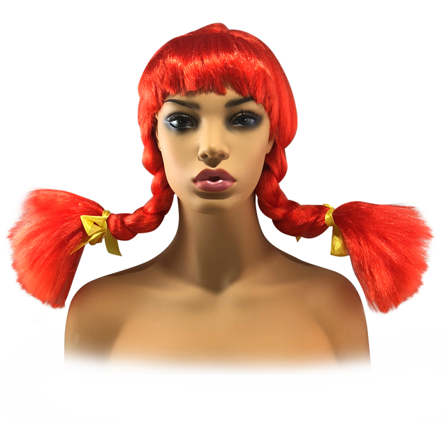 Red Braid Pigtails Wendy's Doll Ponytail Wig Braided Cosplay wigs eBay