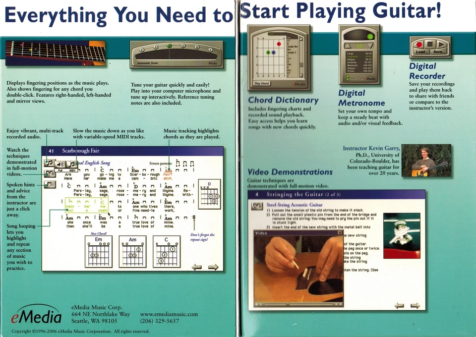 eMedia Guitar Basics v3 - Easiest Way Learn Play PC Windows Software Sealed New - Image 2 of 3