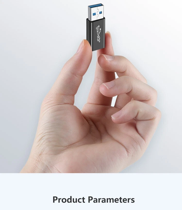 USB 3.1 Type C Female to USB  A Male Adapter Converter Charger - Image 2 of 4