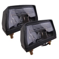 2 x Kennzeichenleuchte 68x38mm für PKW Anhänger inkl. Leuchtmittel