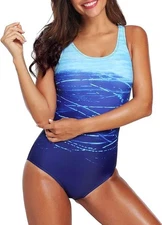 Zando Womens Bathing Suits One Piece Swimsuits Athletic Training Swimsuit XL