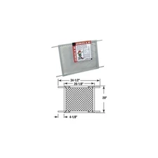 PRIME-LINE Gray Screen& Door Grille