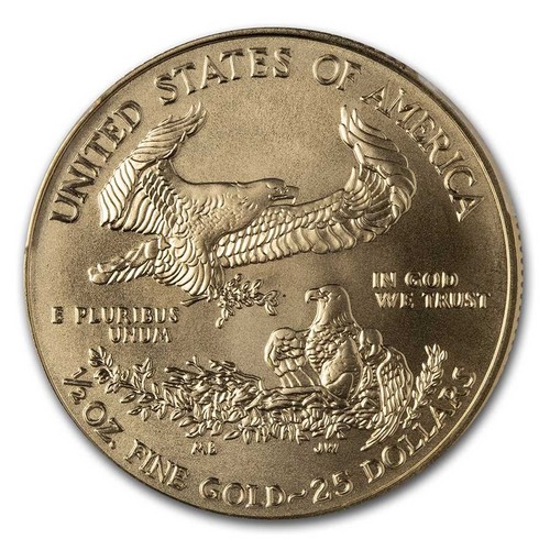 2021 1/2 oz American Gold Eagle (Type 1) MS-70 PCGS (FS®) - Picture 3 of 3