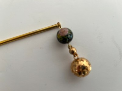 Hand made New Kanzashi  Dangle Design Hair Stick Ornament With Tensha Beads