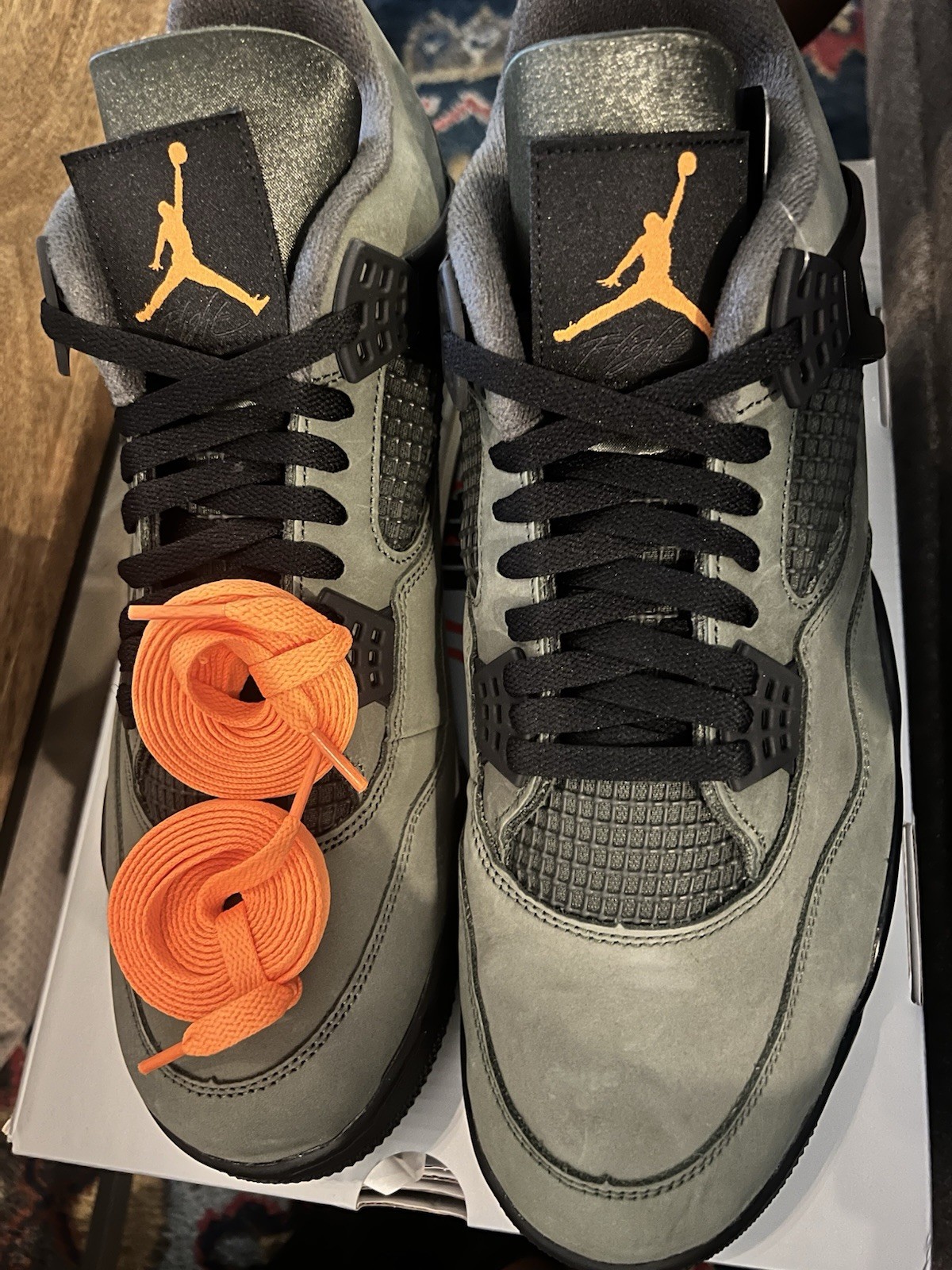 SAOLA Air Jordan 4 Retro OG SP Undefeated Green Field US Uomo 14