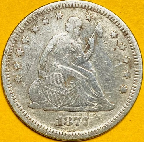 1877-S Seated Liberty Quarter — photo from another recent sale