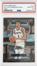 Panini Obsidian 2023-24 Victor Wembanyama Mist Rookie #17 PSA 10 Spurs