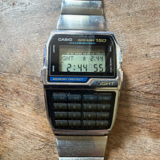 Vintage 1992 Casio DBC-1500 Data Bank Calculator Watch Module 1477 Excellent