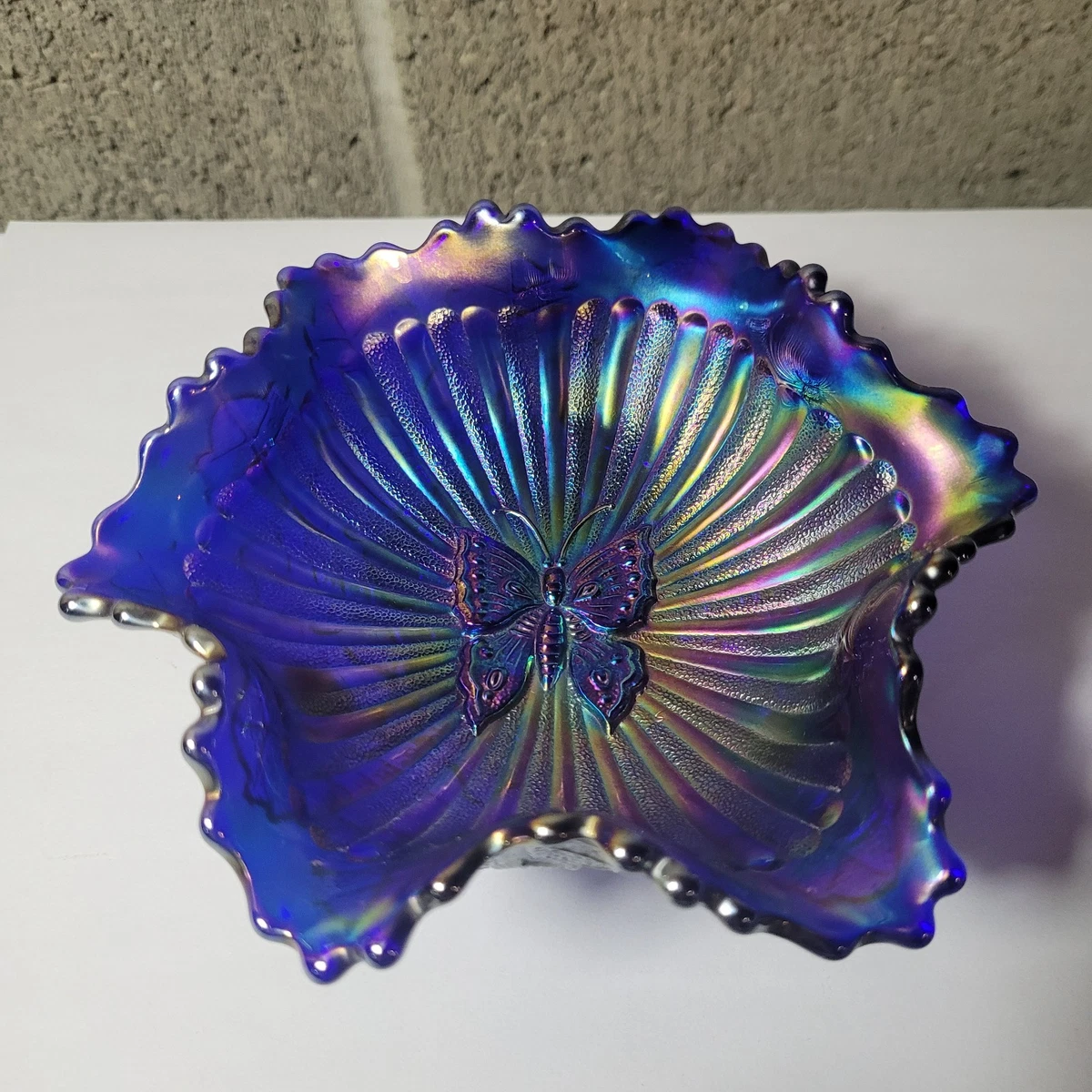 fenton blue carnival glass products for sale | eBay