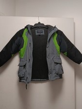 london fog boys winter jacket Set hoodie zip buttons 2 pockets Black Pants L/7