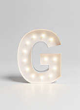 36" Vintage Marquee Letter G - The Original  LED Light-Up Event Letter