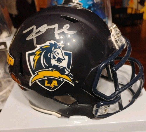 Khalil Mack Los Angeles Chargers signed Custom auto Double Cert Mini Helmet