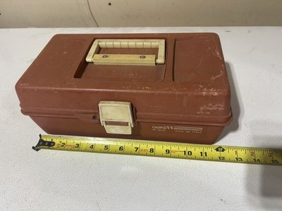 Vintage Old Pal Woodstream Tackle Box PF 1040 with Inside Folding Tray
