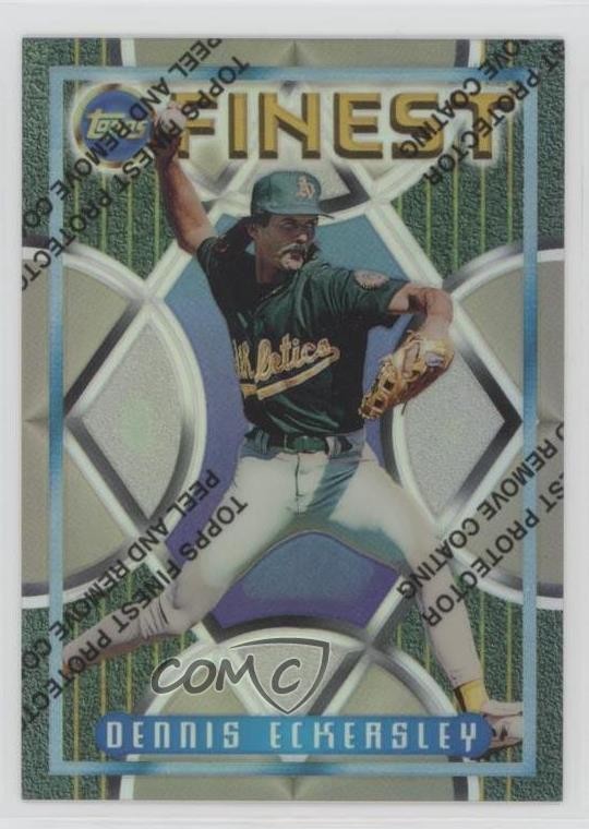1995 Topps Finest Refractor Dennis Eckersley #155 HOF k4s