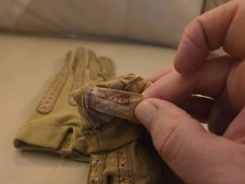 Vintage Mid Century Aris Isotoner Driving Gloves One Size Beige Tan