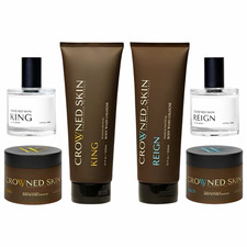 Crowned Skin King and Reign Ritual Set - Cologne-Infused Body Wash, Body Butter