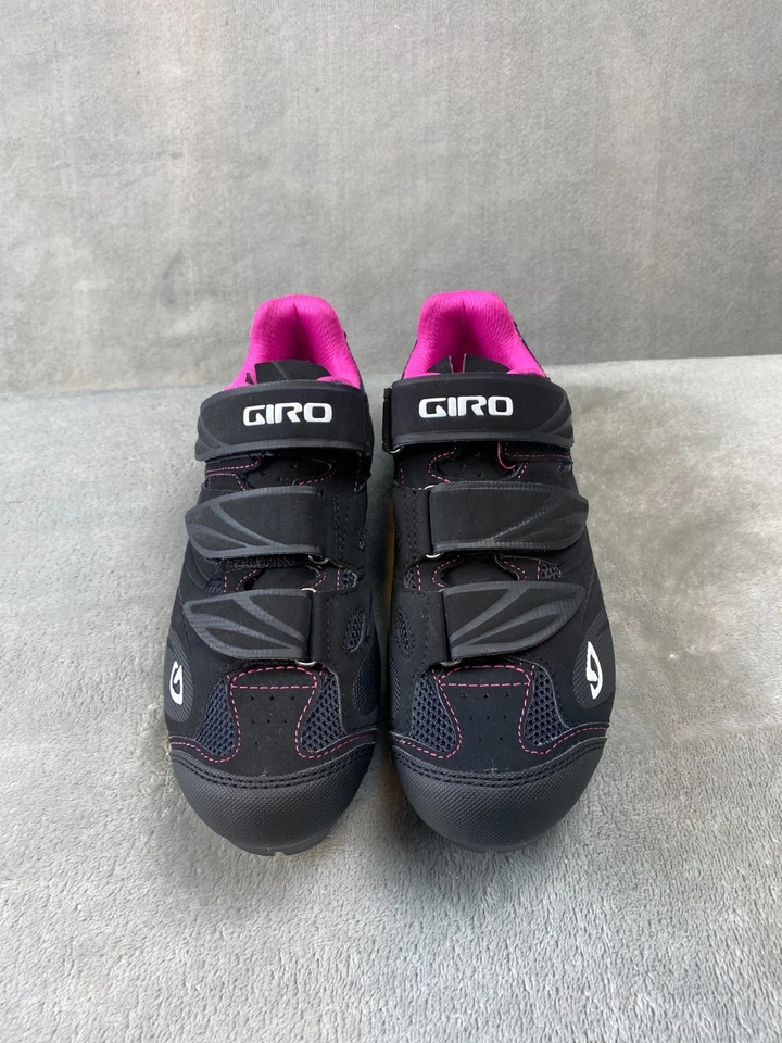Giro Mujer Negro Rosa Zapatos de Ciclismo SPD Botín MTB Bicicleta Entrenador Talla 6 Foto 2 de 4