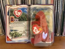 McDonald's 2000 Ty Teenie Beanie Babies • Tyrannosaurus Rex • Sealed / Vintage