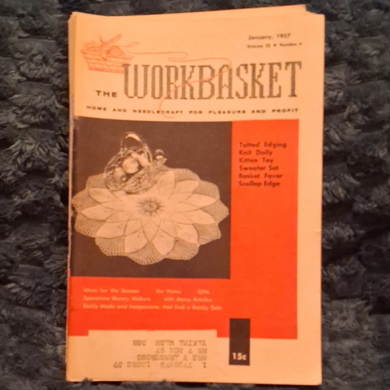 The Workbasket Vol 22-23 1957 Illustrated Needlecraft Jan/May/Jun/Aug/Sep
